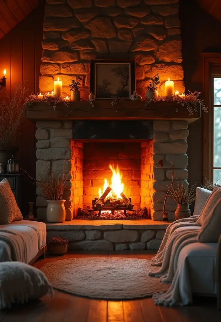 30 Romantic Bedroom Ideas for the Perfect Date Night (Your Partner Will Love #7!) - 19. Warm Up with a Fireplace