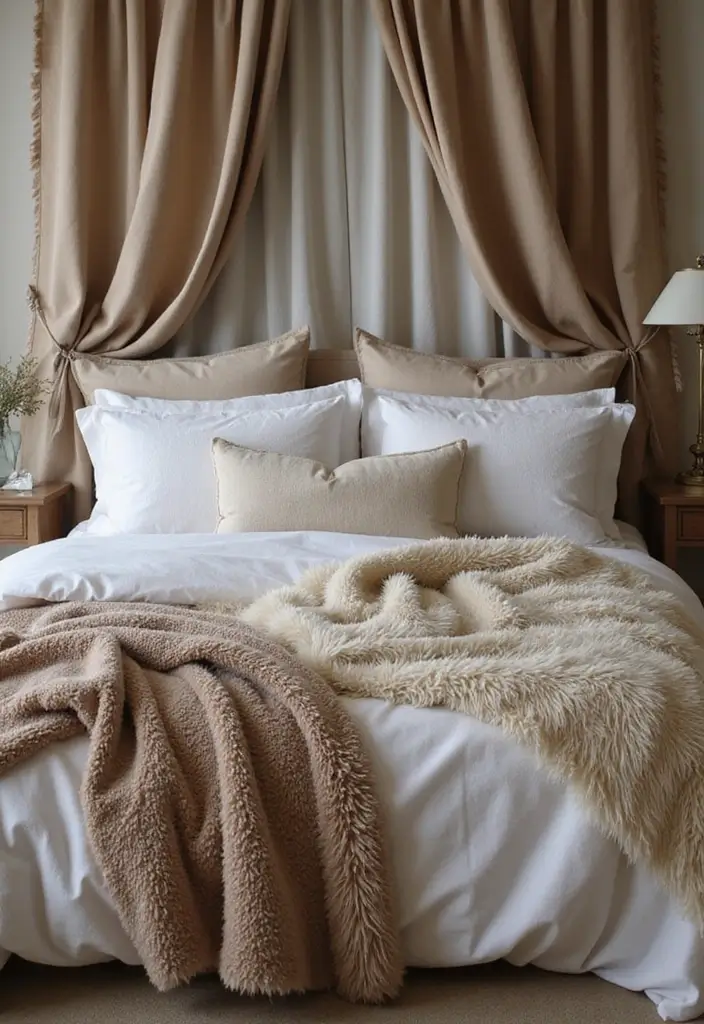 30 Romantic Bedroom Ideas for the Perfect Date Night (Your Partner Will Love #7!) - 2. Soft Fabrics and Textures