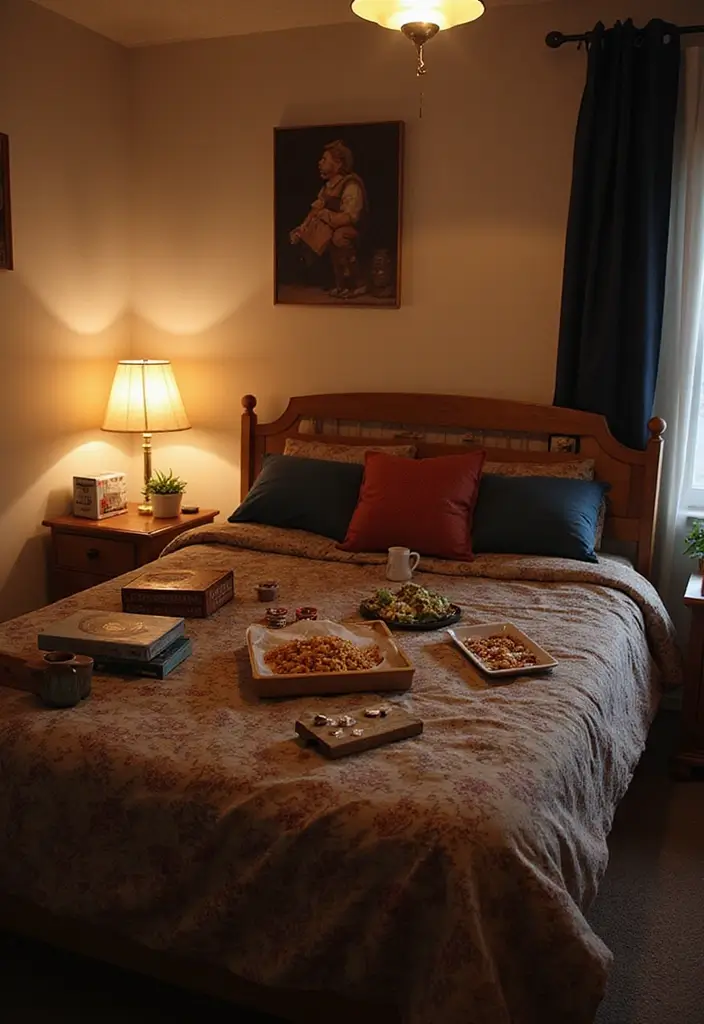 30 Romantic Bedroom Ideas for the Perfect Date Night (Your Partner Will Love #7!) - 23. Game Night