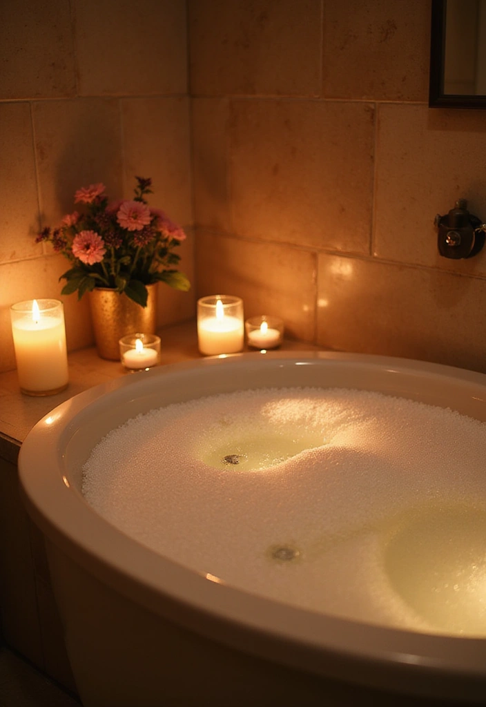 30 Romantic Bedroom Ideas for the Perfect Date Night (Your Partner Will Love #7!) - 26. Aromatic Bath