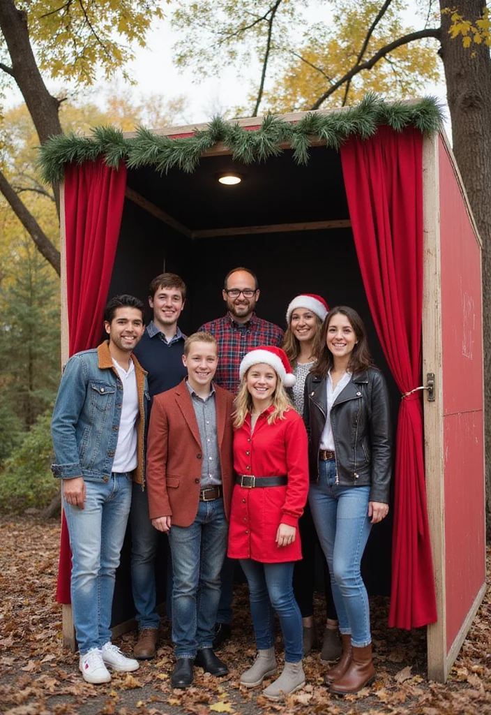 19 Jaw-Dropping Christmas Outdoor Decor Ideas to Transform Your Home! - 19. Holiday Photo Booth