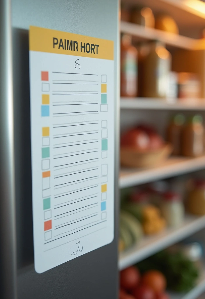 19 Kitchen Cupboard Organization Hacks You'll Wish You Knew Sooner! - 18. Keep a Cooking Inventory List