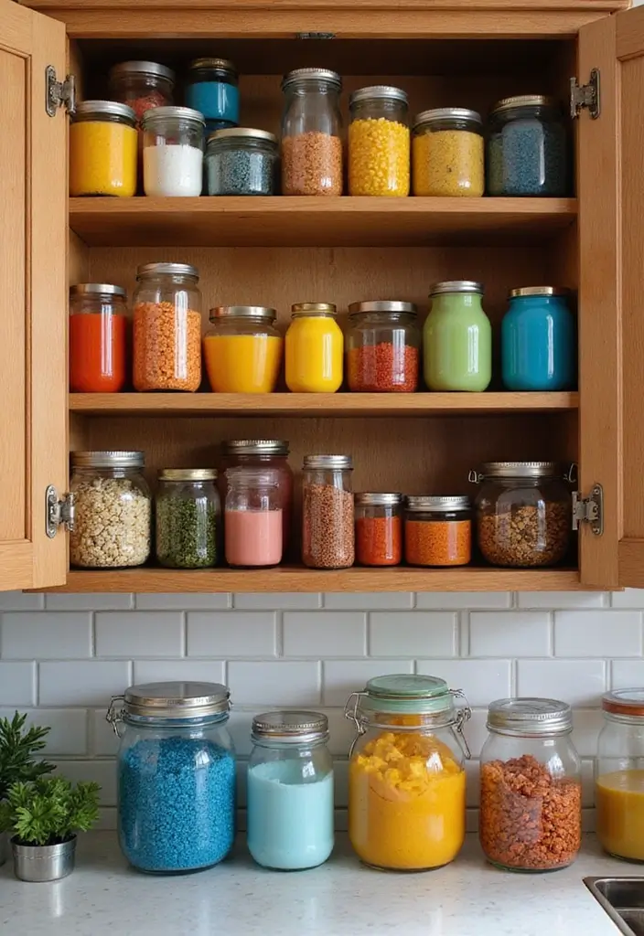 19 Kitchen Cupboard Organization Hacks You'll Wish You Knew Sooner! - 9. Color-Coded Storage