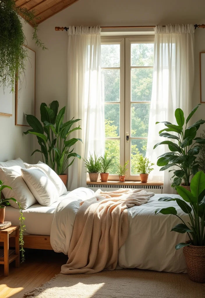 20 Bedroom Inspirations That'll Turn Your Space into a Romantic Retreat (Don't Miss #10!) - 11. Natural Elements