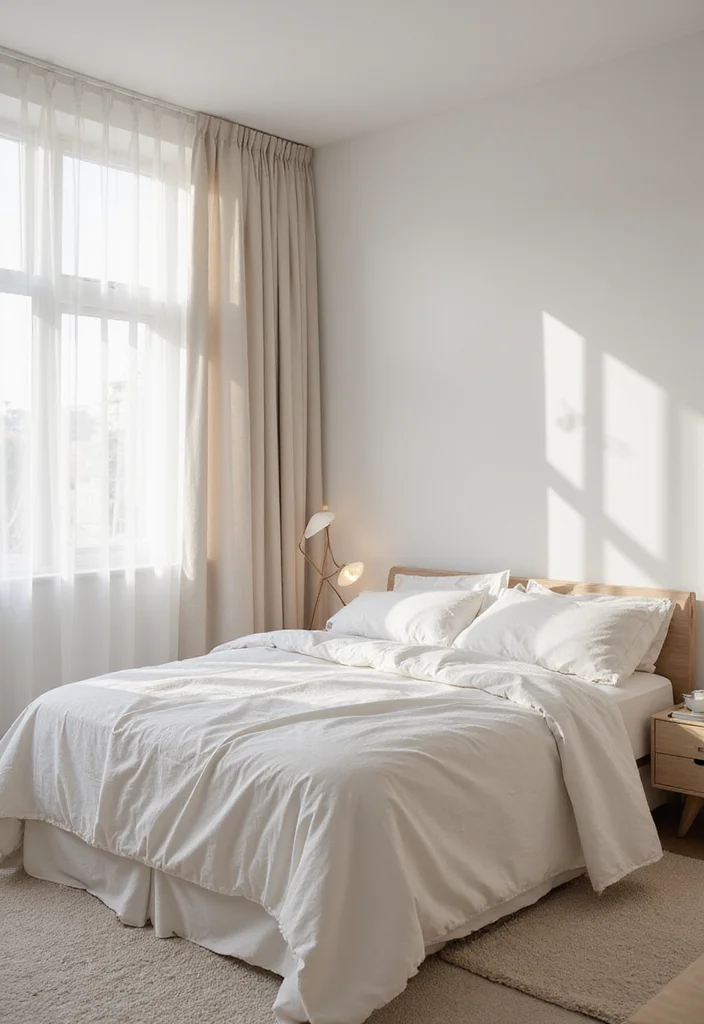 20 Bedroom Inspirations That'll Turn Your Space into a Romantic Retreat (Don't Miss #10!) - 20. Minimalist Decor