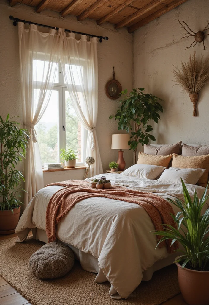 20 Bedroom Inspirations That'll Turn Your Space into a Romantic Retreat (Don't Miss #10!) - 5. Earthy Tones