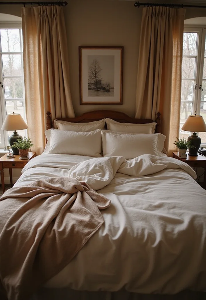 20 Bedroom Inspirations That'll Turn Your Space into a Romantic Retreat (Don't Miss #10!) - 6. Romantic Bedding