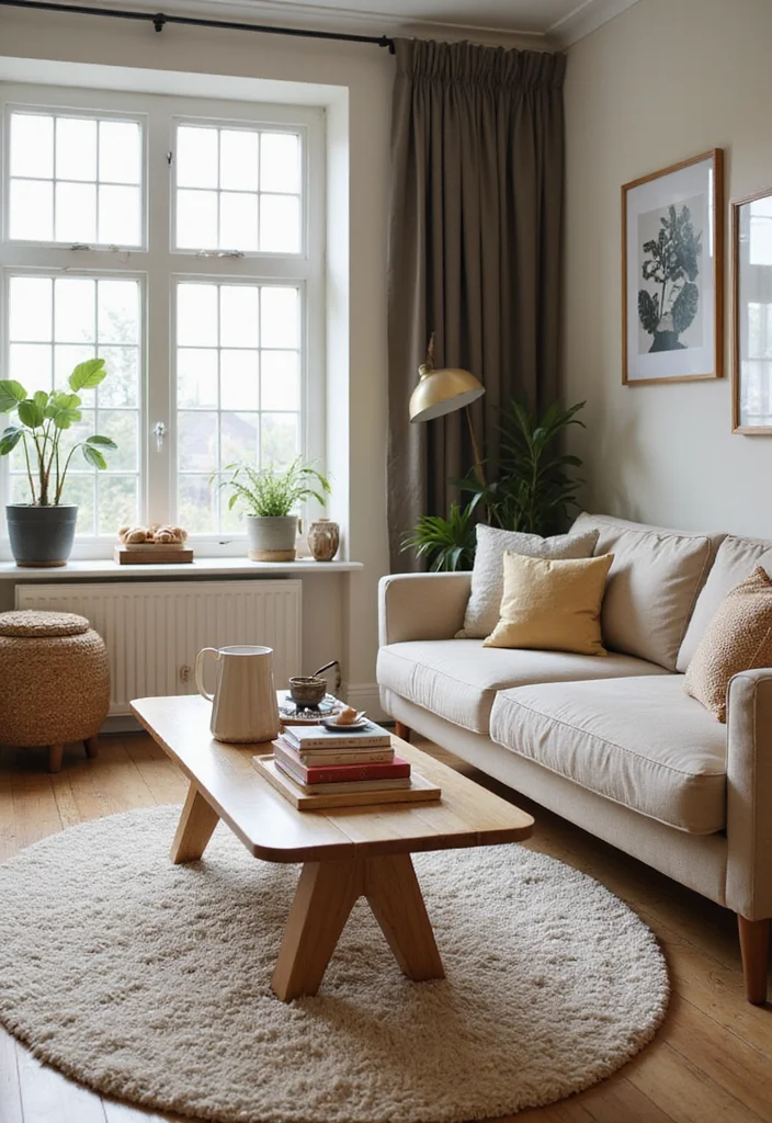 20 Cozy Christmas Touches for Your Living Room That Will Make You Snuggle Up! - 8. Cozy Rugs Underfoot