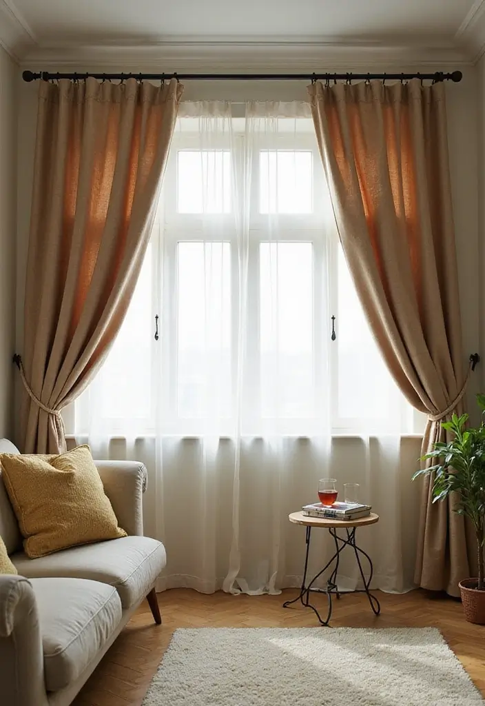 20 Cozy Living Room Ideas That Will Make You Never Want to Leave Your Couch! - 12. Window Treatments