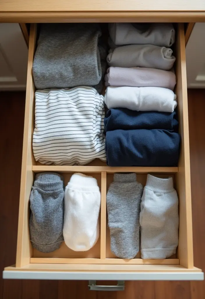 20 Mind-Blowing Small Cupboard Organization Ideas for Your Clothes (You Won't Believe #5!) - 6. Drawer Dividers for Smaller Items