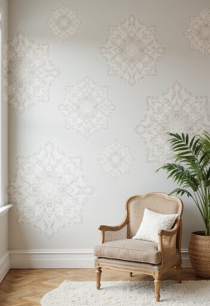 20 Unique Wall Art Ideas That Will Turn Your Blank Walls into a Masterpiece in 30 min! - 15. Wall Stencils