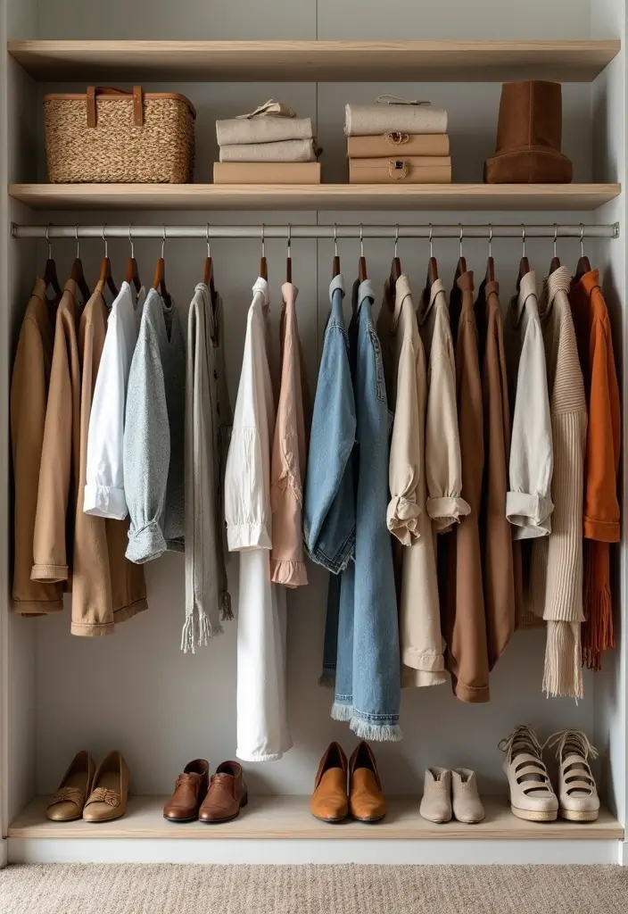 21 Clothes Organization Hacks That Will Change Your Closet Forever (You Won't Believe #10!) - 1. Hang Clothes by the Season