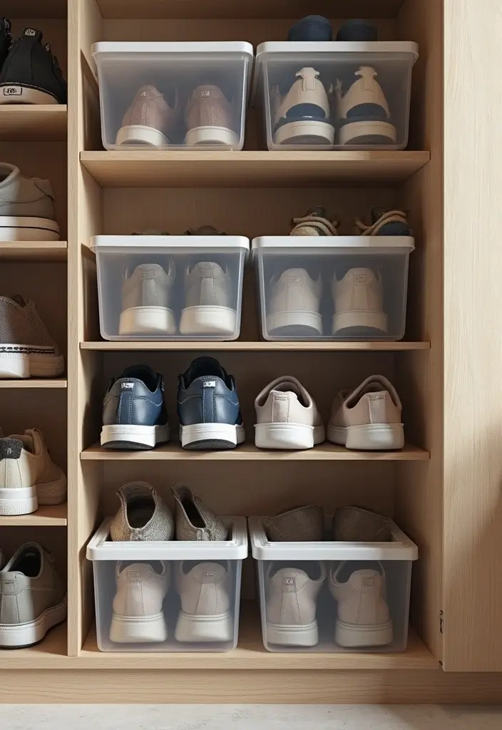 21 Clothes Organization Hacks That Will Change Your Closet Forever (You Won't Believe #10!) - 10. Vertical Shoe Storage Solutions