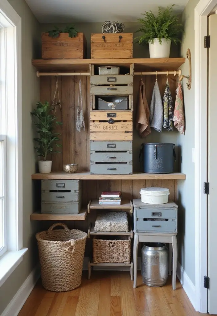 21 Clothes Organization Hacks That Will Change Your Closet Forever (You Won't Believe #10!) - 21. Get Creative with Upcycled Storage