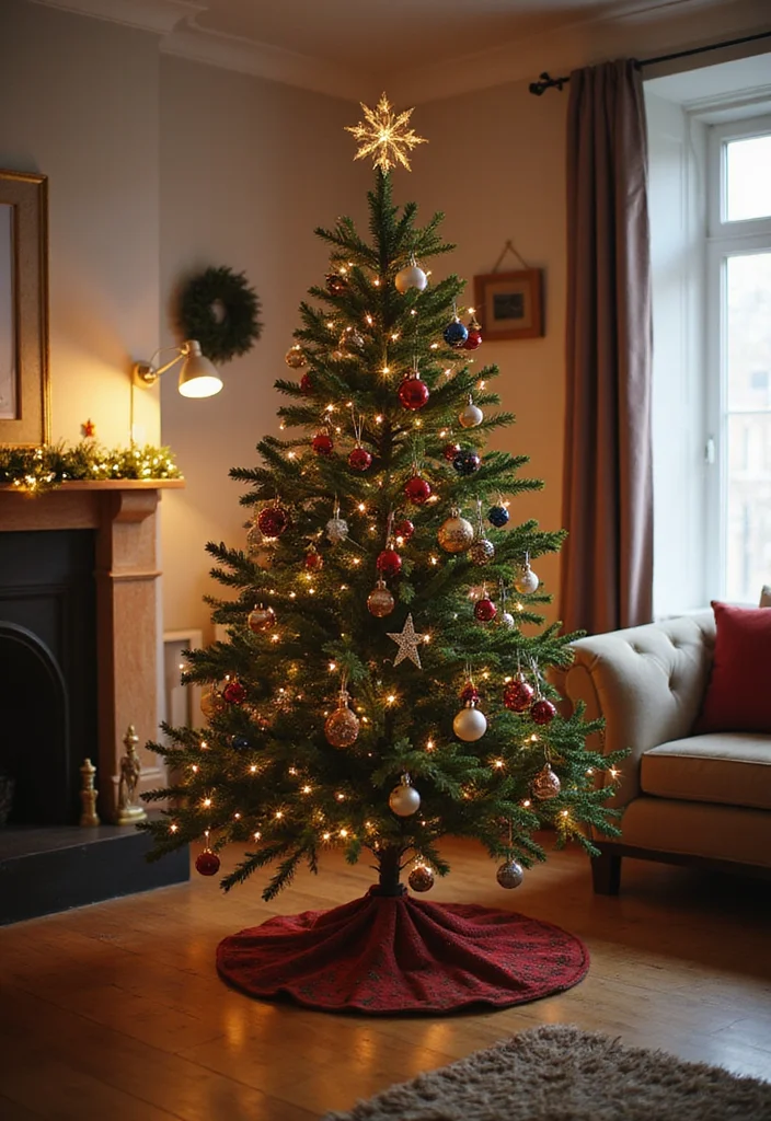 22 Cozy Holiday Decor Ideas for Your Apartment Living Room That Will Spark Joy! - 5. A Miniature Christmas Tree