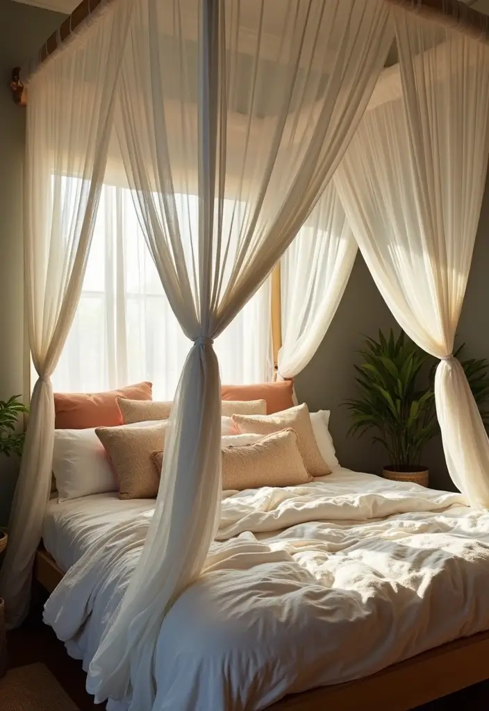 24 Adorable Bedroom Ideas That'll Make You Swoon! (You Won't Believe #10!) - 1. Dreamy Canopy Beds