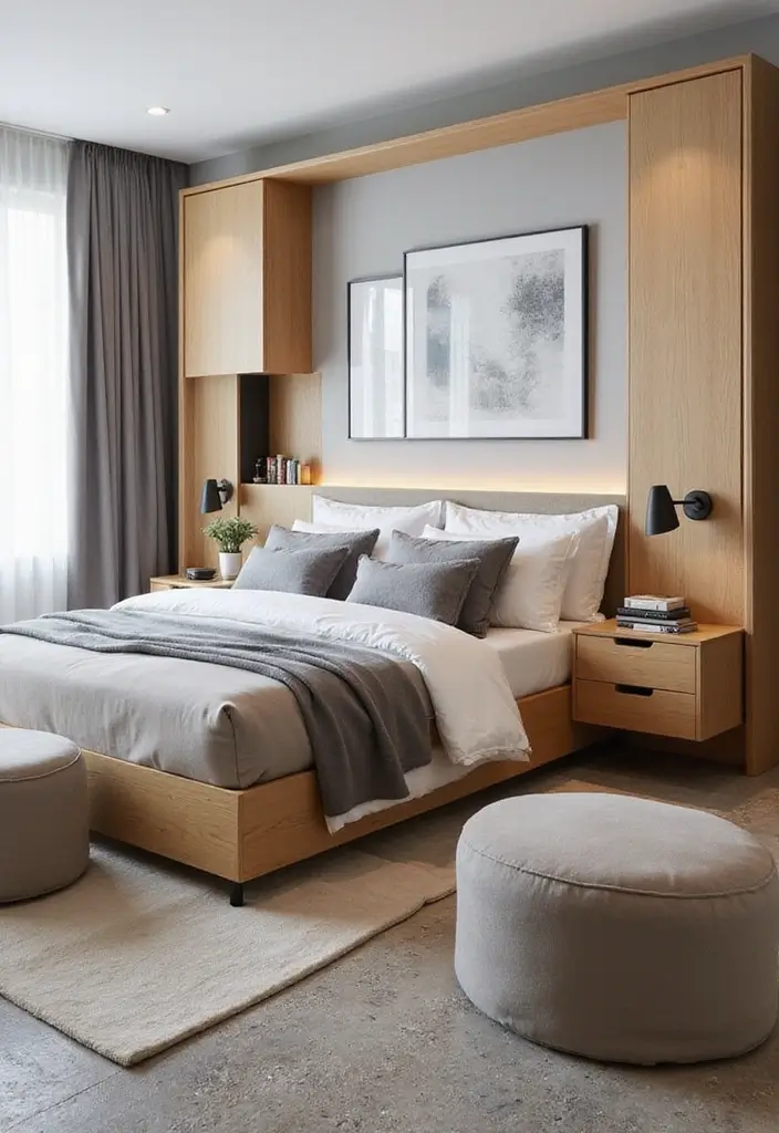 24 Adorable Bedroom Ideas That'll Make You Swoon! (You Won't Believe #10!) - 10. Multi-Functional Furniture