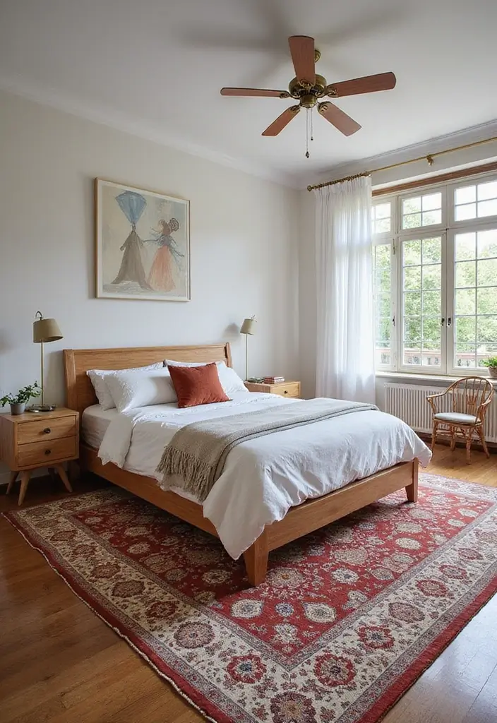 24 Adorable Bedroom Ideas That'll Make You Swoon! (You Won't Believe #10!) - 21. Statement Rugs