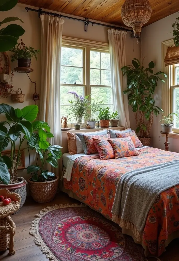 24 Adorable Bedroom Ideas That'll Make You Swoon! (You Won't Believe #10!) - 6. Bohemian Bliss