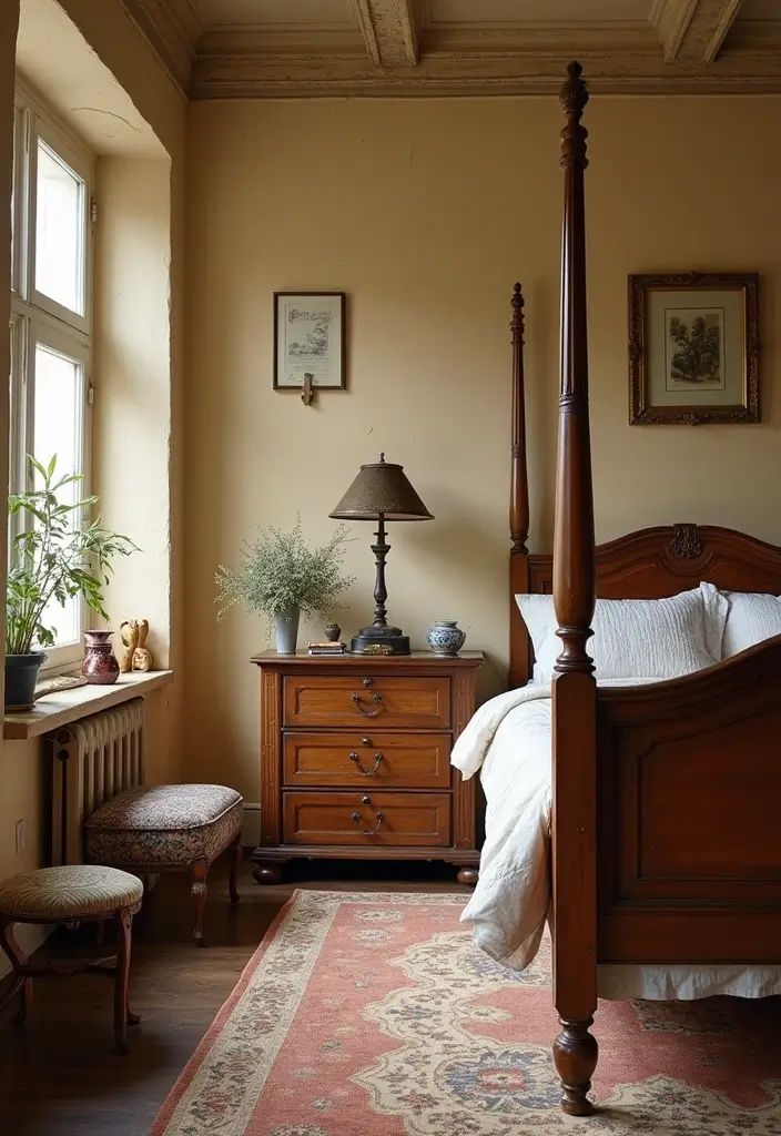 24 Adorable Bedroom Ideas That'll Make You Swoon! (You Won't Believe #10!) - 7. Vintage Charm