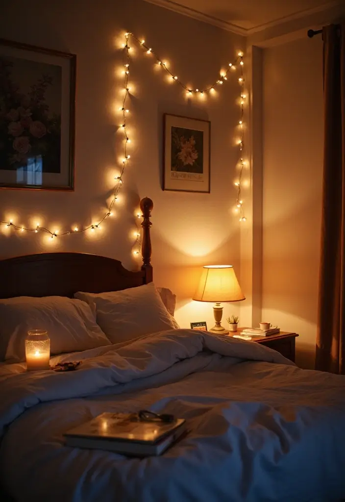 24 Adorable Bedroom Ideas That'll Make You Swoon! (You Won't Believe #10!) - 8. Soft Mood Lighting