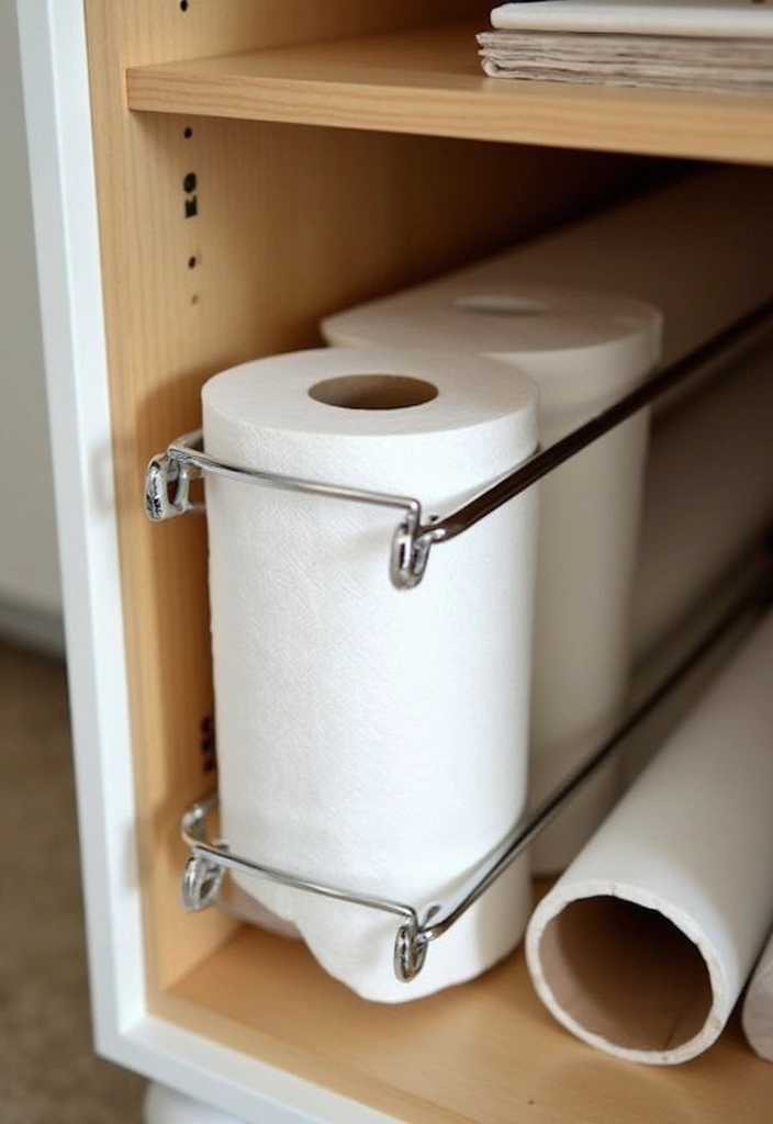 24 Cupboard Organization Hacks That Will Change Your Life Forever (You Won't Believe #5!) - 15. Use Paper Towel Holders for Wrapping Paper