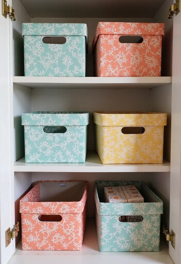 24 Cupboard Organization Hacks That Will Change Your Life Forever (You Won't Believe #5!) - 16. Foldable Storage Boxes for Flexibility