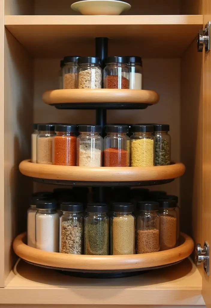 24 Cupboard Organization Hacks That Will Change Your Life Forever (You Won't Believe #5!) - 2. Lazy Susans for Easy Access