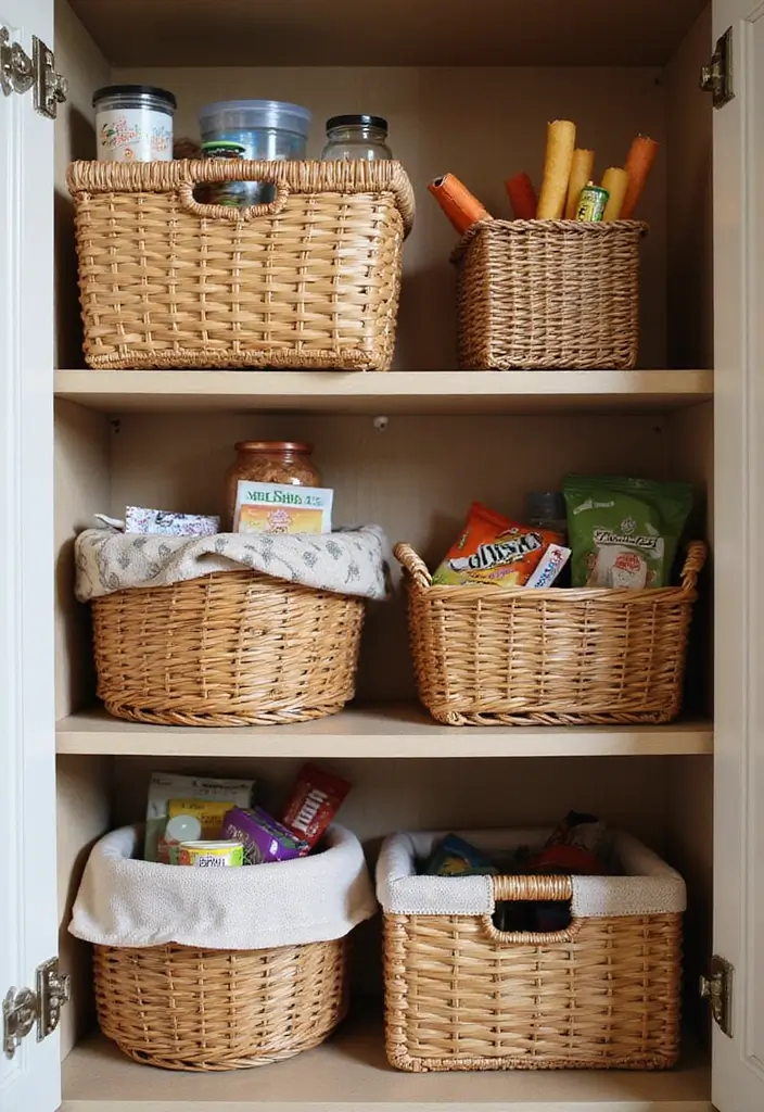 24 Cupboard Organization Hacks That Will Change Your Life Forever (You Won't Believe #5!) - 5. The Power of Baskets