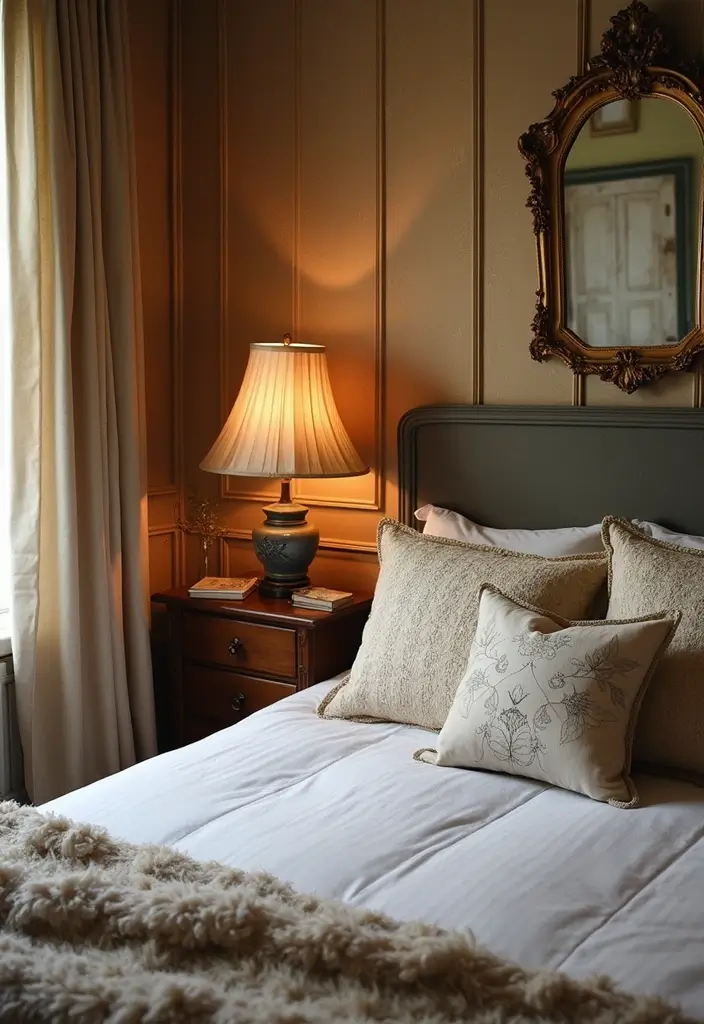 25 Romantic Bedroom Ideas for Couples That Will Ignite the Spark! (Don't Miss #17!) - 10. Vintage Accents