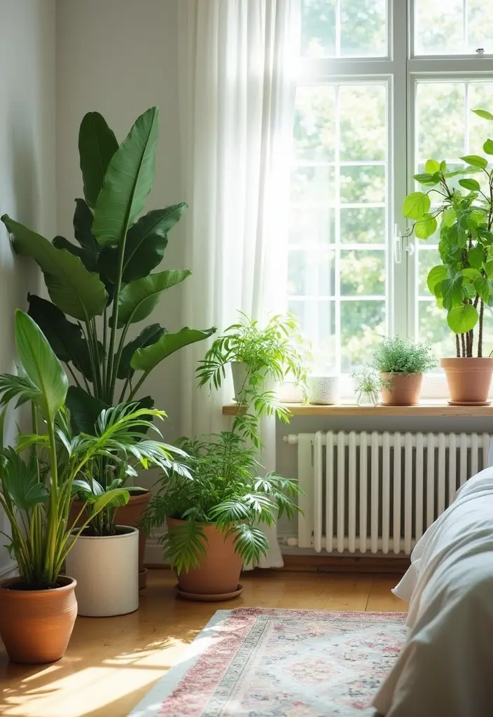 25 Romantic Bedroom Ideas for Couples That Will Ignite the Spark! (Don't Miss #17!) - 14. Indoor Plants