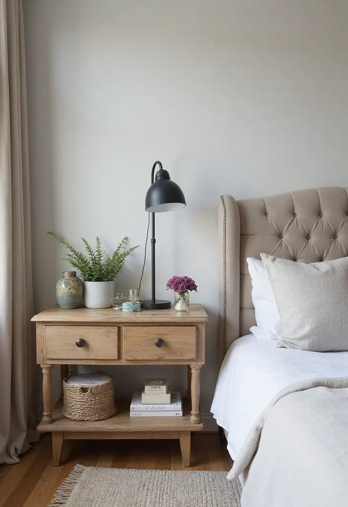 25 Romantic Bedroom Ideas for Couples That Will Ignite the Spark! (Don't Miss #17!) - 16. Unique Nightstands