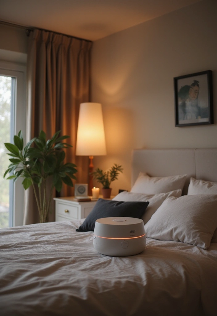 25 Romantic Bedroom Ideas for Couples That Will Ignite the Spark! (Don't Miss #17!) - 18. Ambient Sound Machines