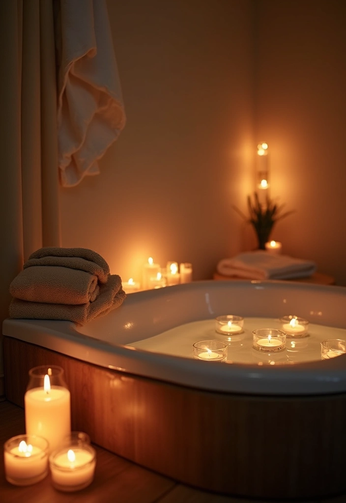 25 Romantic Bedroom Ideas for Couples That Will Ignite the Spark! (Don't Miss #17!) - 24. Intimate Bathing Setup