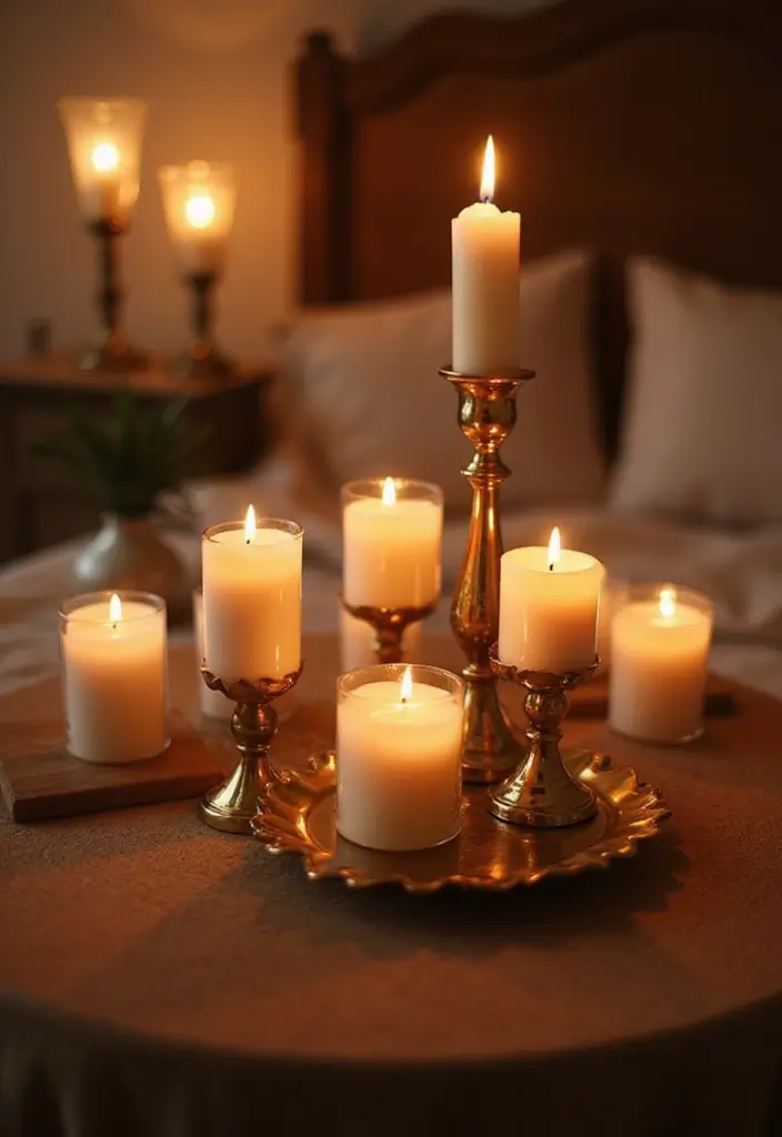 25 Romantic Bedroom Ideas for Couples That Will Ignite the Spark! (Don't Miss #17!) - 5. Scented Candles