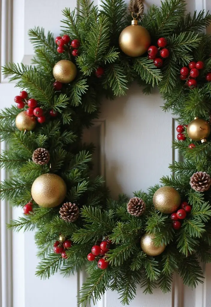 25 Stunning Christmas Decor Ideas for Your Living Room in Gold and Red (You Won't Believe #12!) - 7. DIY Wreaths