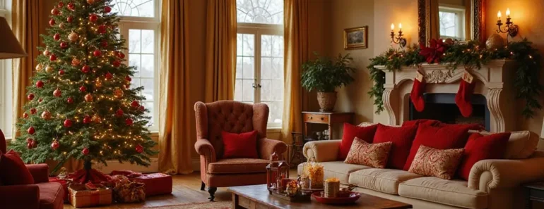 25 Stunning Christmas Decor Ideas for Your Living Room in Gold and Red (You Won’t Believe #12!)