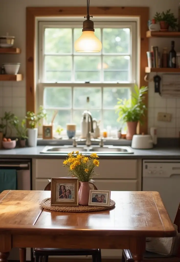 25 Stunning Kitchen Table Centerpiece Ideas That Will Leave Your Guests Speechless! - 11. Personal Touches