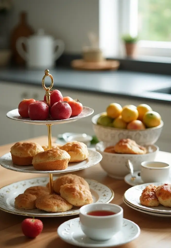 25 Stunning Kitchen Table Centerpiece Ideas That Will Leave Your Guests Speechless! - 21. Layered Serveware