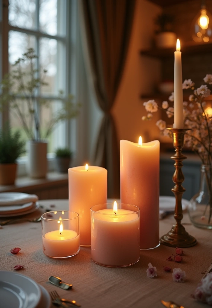 25 Stunning Kitchen Table Centerpiece Ideas That Will Leave Your Guests Speechless! - 3. Elegant Candles