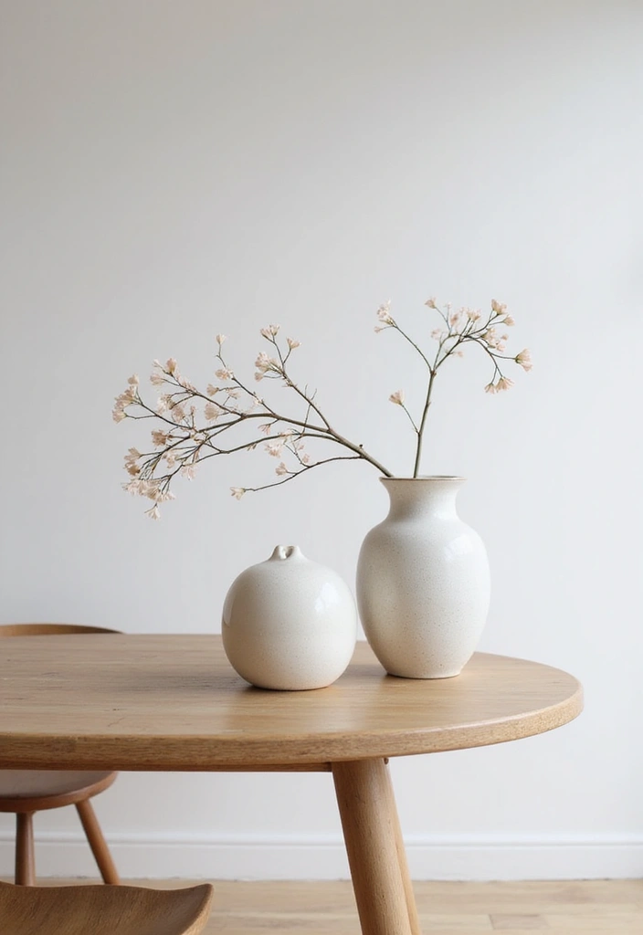 25 Stunning Kitchen Table Centerpiece Ideas That Will Leave Your Guests Speechless! - 8. Minimalist Aesthetics