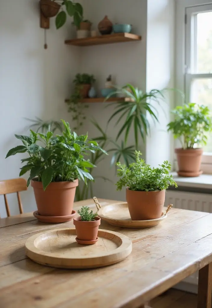 25 Stunning Kitchen Table Centerpiece Ideas That Will Leave Your Guests Speechless! - 9. Eco-Friendly Elements