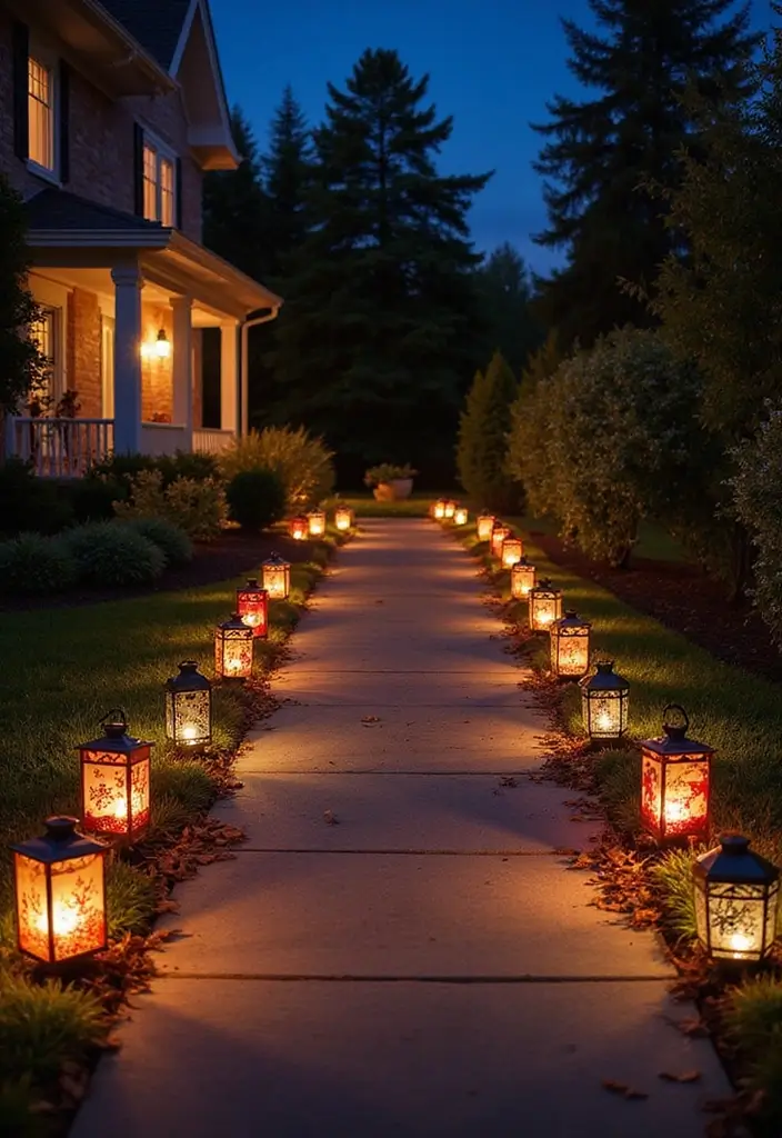 25 Stunning Outdoor Christmas Decor Ideas That Will Make Your Neighbors Jealous! - 13. Lighted Pathway Stakes