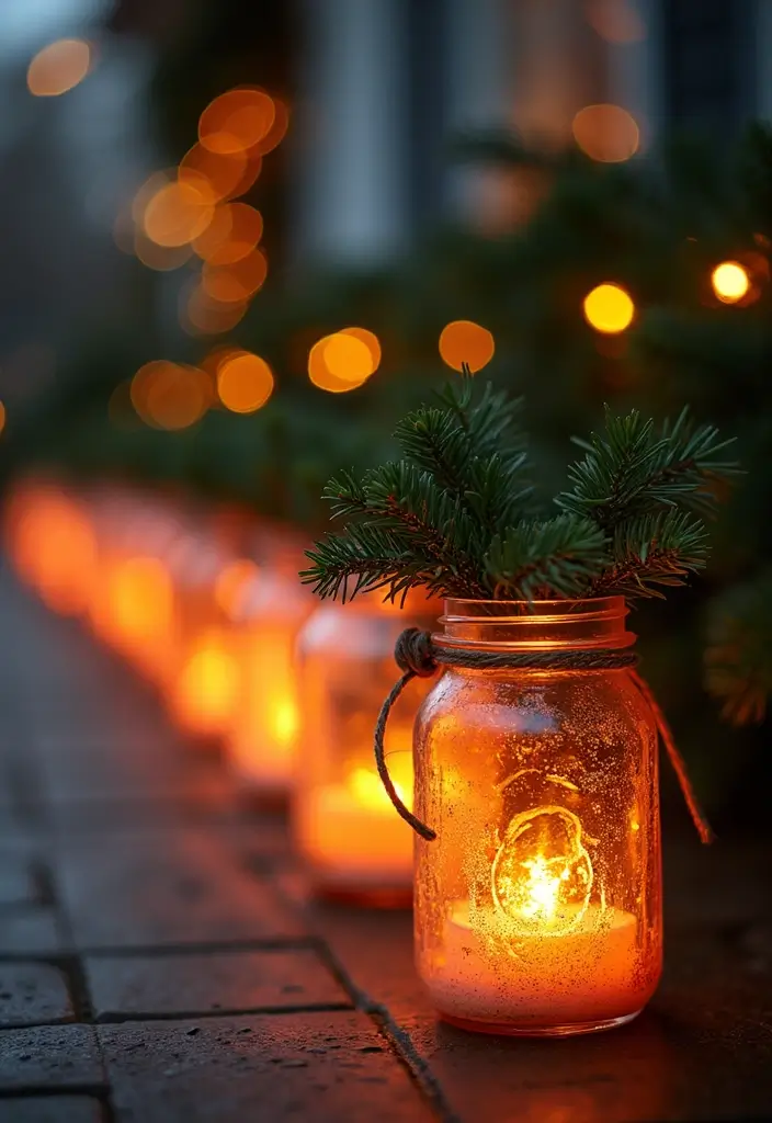 25 Stunning Outdoor Christmas Decor Ideas That Will Make Your Neighbors Jealous! - 5. DIY Christmas Lanterns