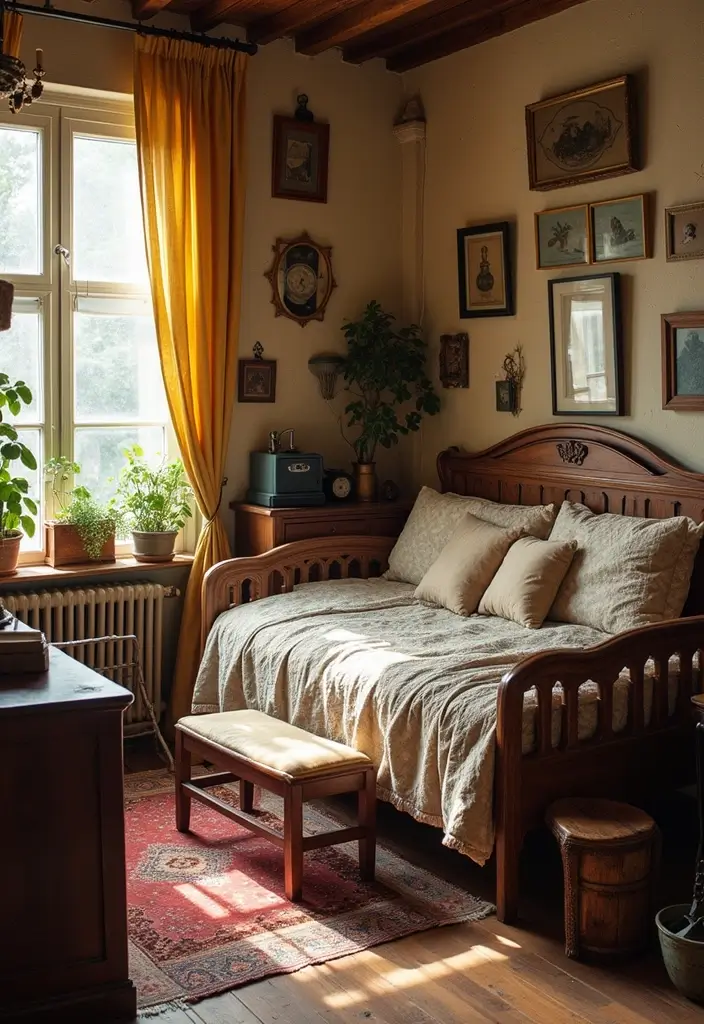 26 Cozy Bedroom Ideas for Couples That Will Ignite Your Romance (You Won't Believe #7!) - 12. Vintage Elements
