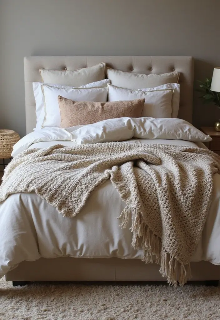 26 Cozy Bedroom Ideas for Couples That Will Ignite Your Romance (You Won't Believe #7!) - 2. Layered Textiles