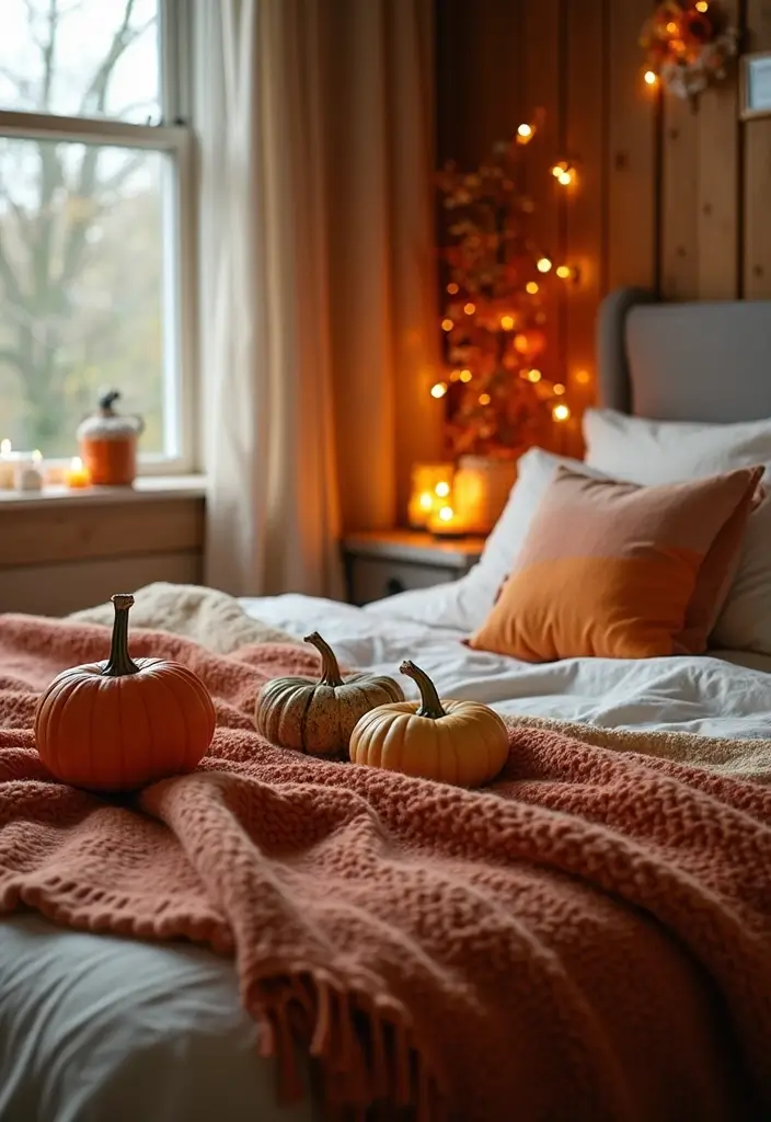 26 Cozy Bedroom Ideas for Couples That Will Ignite Your Romance (You Won't Believe #7!) - 25. Cozy Fall Decor