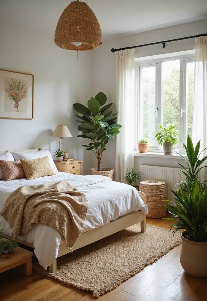 26 Cozy Bedroom Ideas for Couples That Will Ignite Your Romance (You Won't Believe #7!) - 6. Nature-Inspired Decor