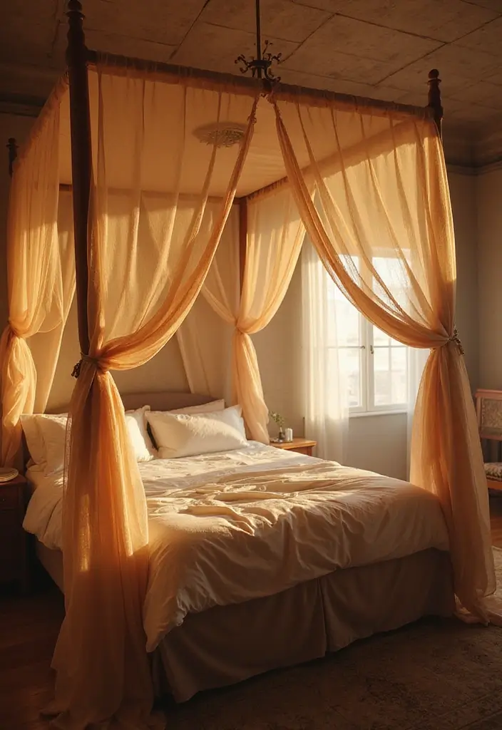 26 Cozy Bedroom Ideas for Couples That Will Ignite Your Romance (You Won't Believe #7!) - 7. The Ultimate Canopy Bed