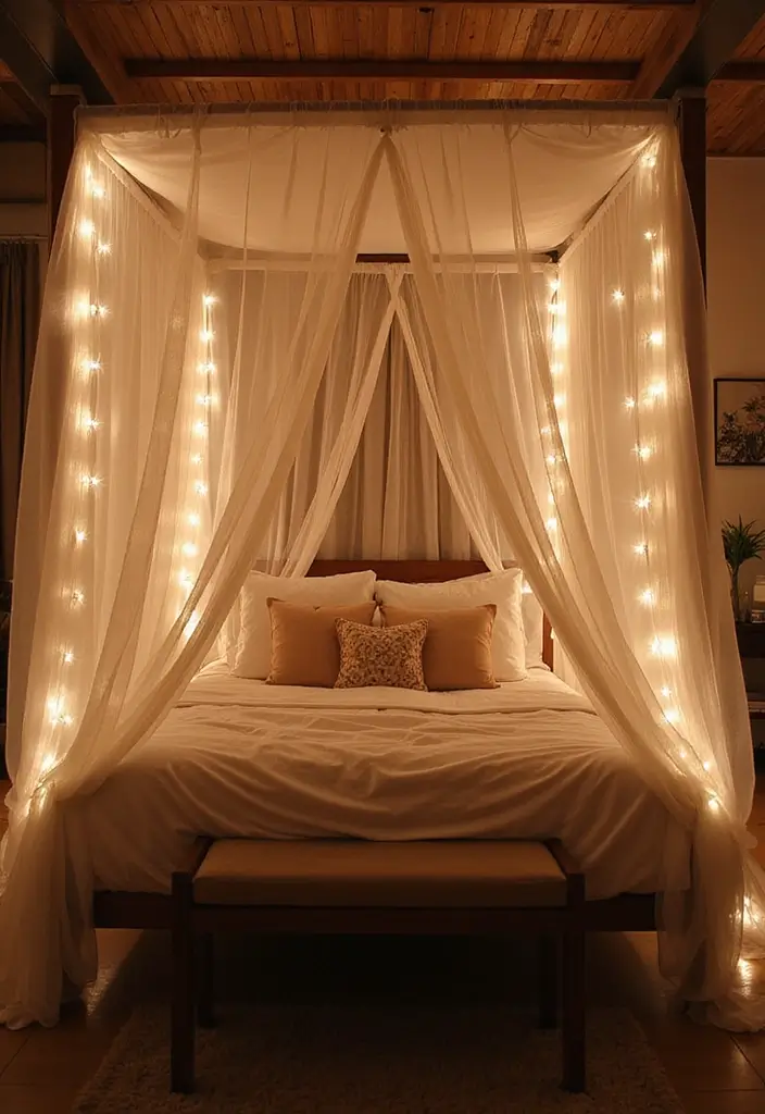 30 Romantic Bedroom Ideas for Couples That Will Ignite the Spark Again! (You Won't Believe #9!) - 1. Cozy Canopy Beds